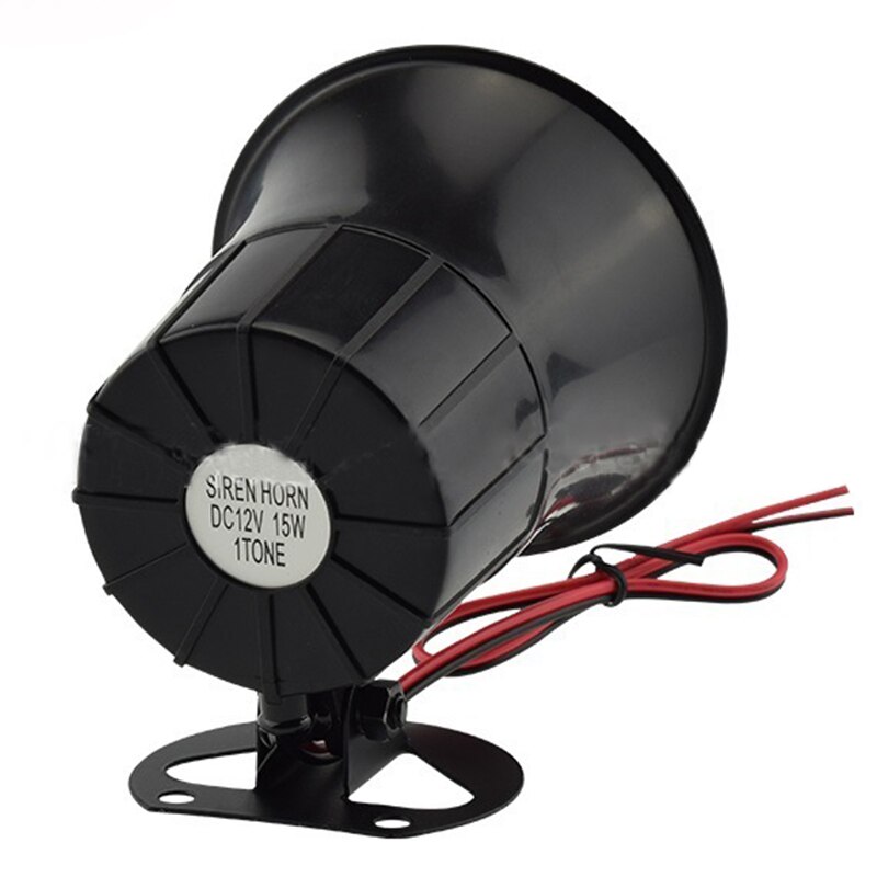 Udendørs  dc 12v kablet høj alarm sirene horn med beslag til hjemmets sikkerhedssystem