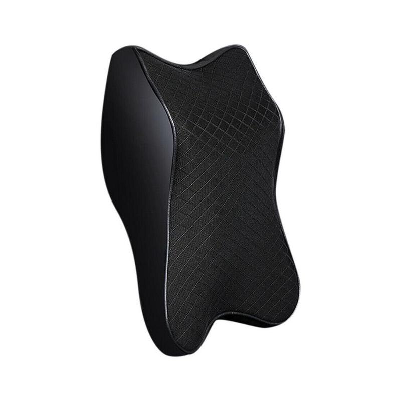 Universal Car Neck Pillows PVC Leather Breathable Mesh Auto Cushion Rest Car Accessory Waist Interior Pillow Car Neck Headr O9W0