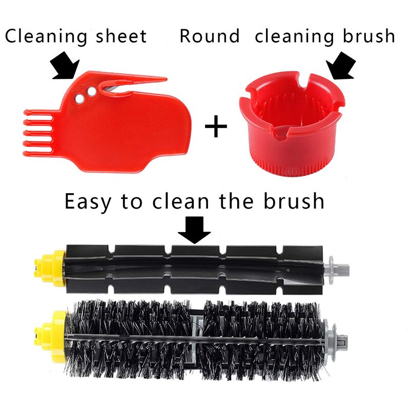 Para IRobot Roomba 700 Series kit de reemplazo de 760, 770, 772, 774, 775, 776, 780, 782, 785, 786, 790, rollo de filtros cepillo