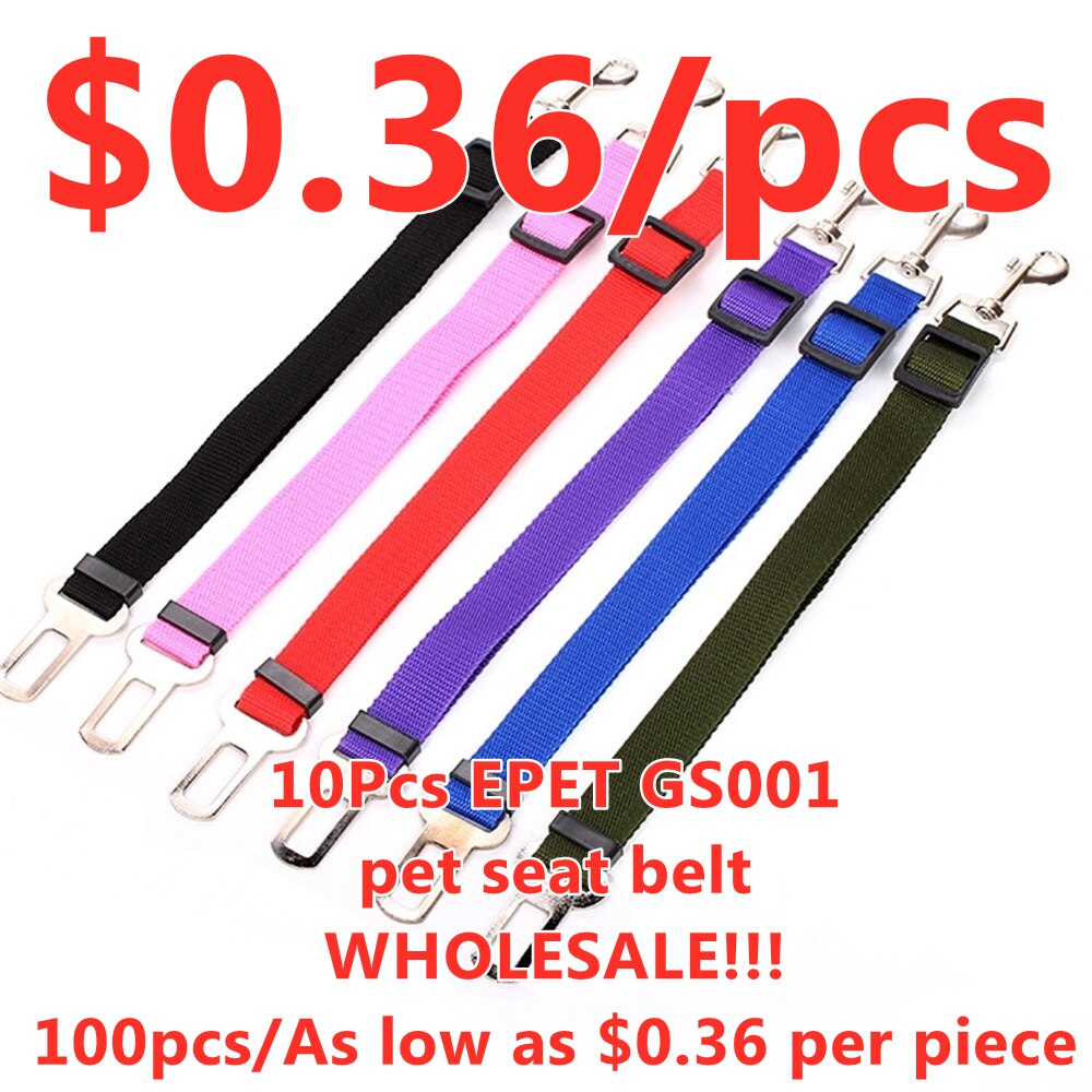 10Pcs Pet Seat Belt 11 Kleuren Epet GS001 Zo Laag Als 0.36Usd Per Stuk