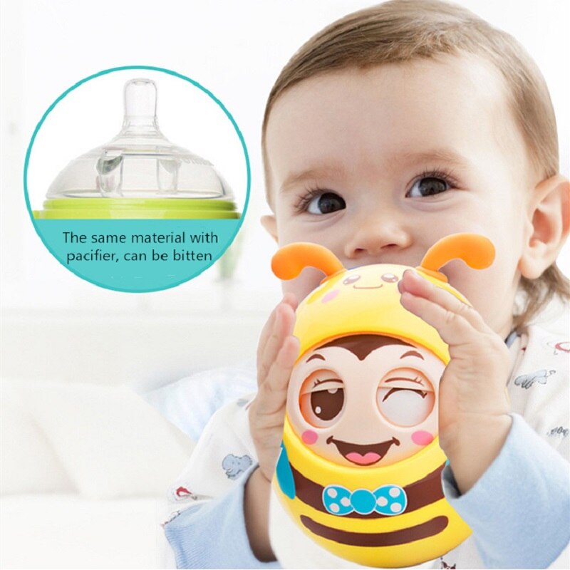 Baby Rasseln Handy, Mobiltelefon Puppe Glocke blinken Augen Becher Roly-Poly Spielzeug freundlicher Neugeborene Baby Beißringe Jungen Mädchen Gleichgewicht Ausbildung spielzeug