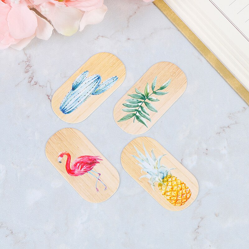 50 stuks flamingo ananas papieren hangtags doos papieren kaarten diy label handgemaakte kledinglabels feestdecoratie papieren labels