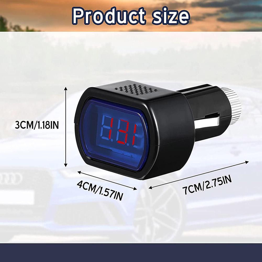 Cigarette lighter voltmeter Portable Digital Monitor Car Volt Voltmeter Tester LCD Cigarette Lighter Voltage Panel Meter