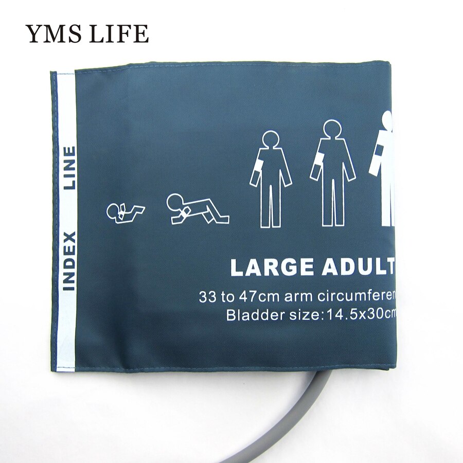 Extra large adult arm blood pressure cuff,single-tube, nylon oxford patient monitor nibp cuff
