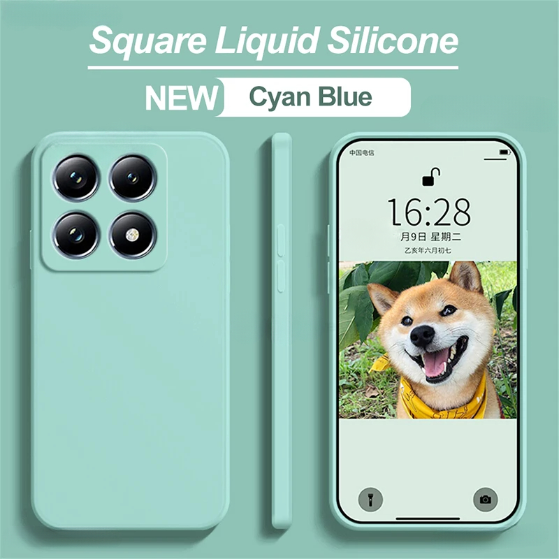 Custodia in silicone originale per Xiaomi Redmi Nota 14 pro più Custodia morbida antiurto per Xiomi Redmi Nota14 4G 5G indietro Funda: Tessuto di cotone / Grigio chiaro