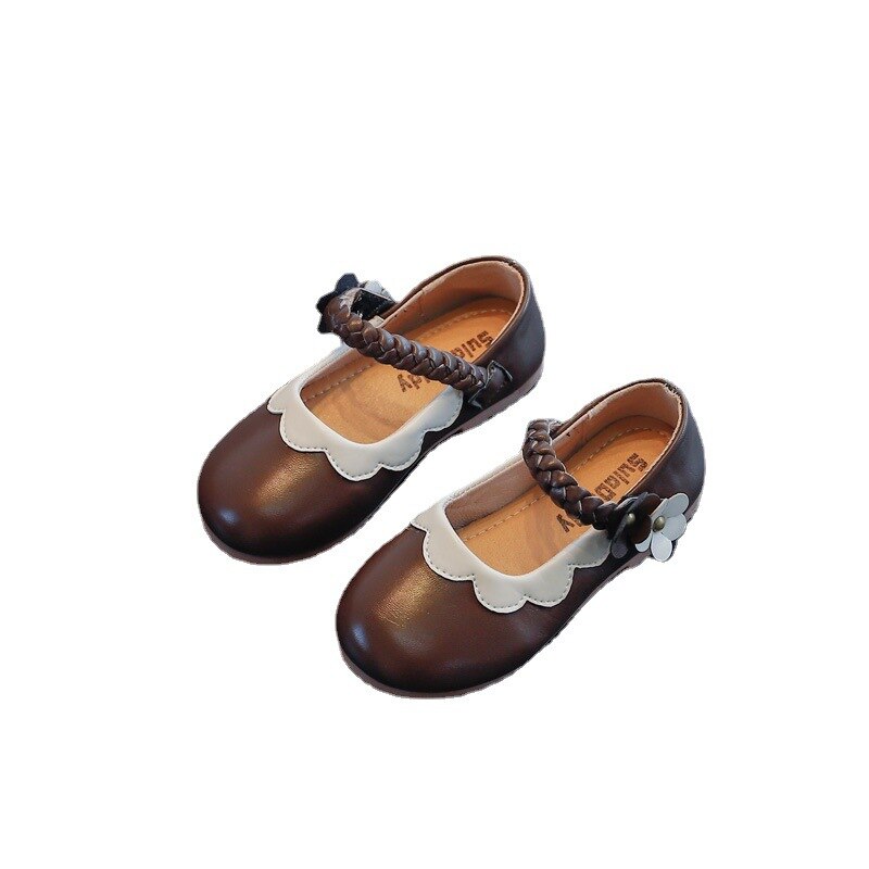 Lente/Herfst Kinderen Leren Schoenen Baby Peuter Flats Comfortabele Student Toevallige Prinses Meisjes Prestaties Kids 02A