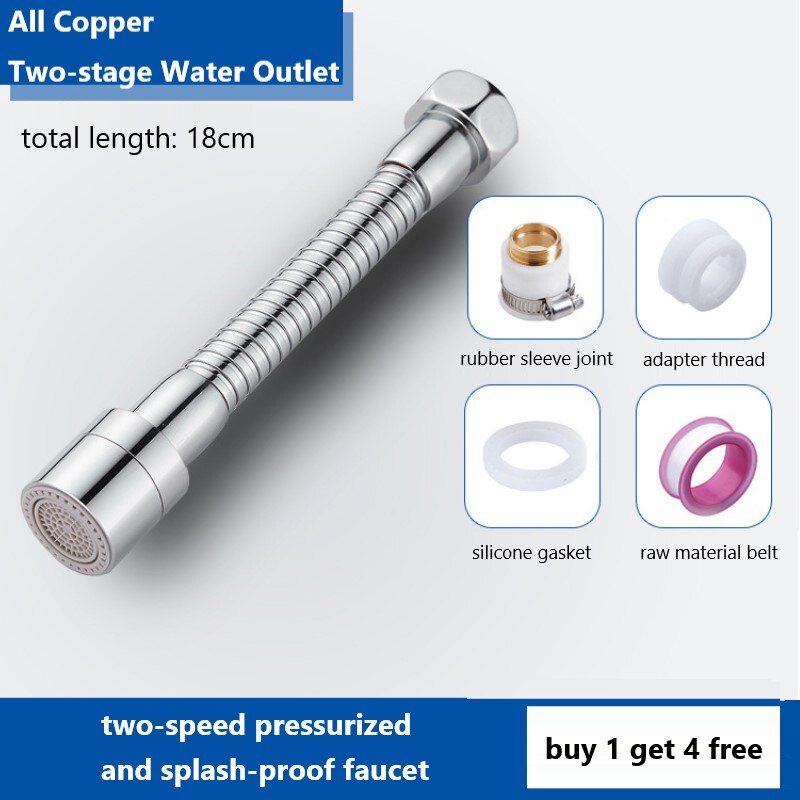 Extender Koper 360 Graden Keuken Koper Splash-Proof Kraan 3 Modes... – Grandado