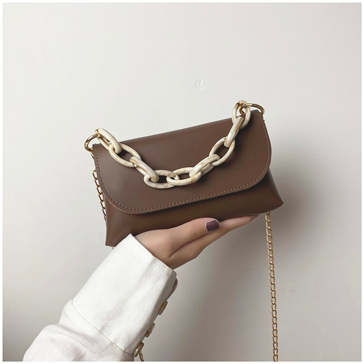 Small Handbag Women Bags Day Evening Clutches Female Chain Mini Crossbody Bag Ladies Leather Shoulder Bag Female Purse: Brow shoulder bag