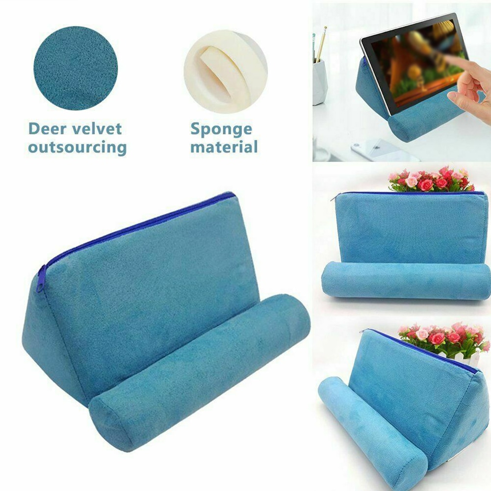 Rest Car Foldable Support Cushion Tablet Holder Mobilephone Office Pillow Stand Bed Book Reading Support Sponge Tabelt Pillow