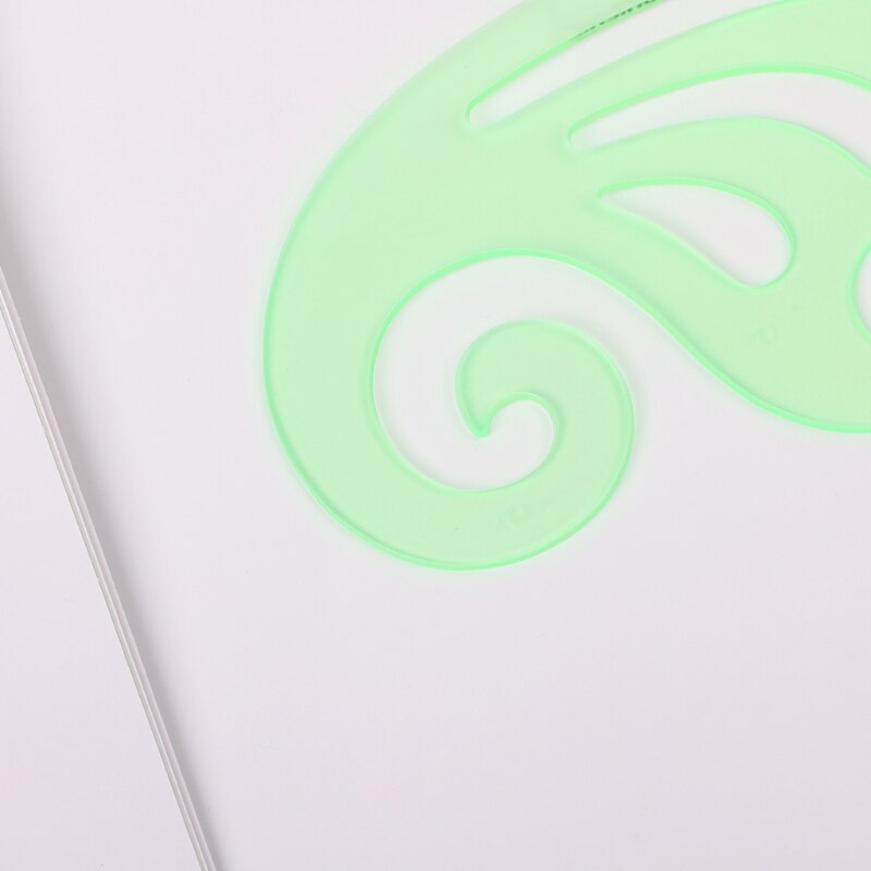 Pro Plastic Circles Square Round Geometric Template Ruler Stencil Measuring Tool U4LD