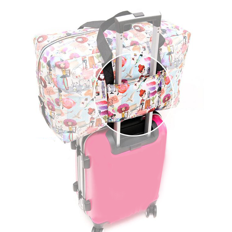 ANAWISHARE Women Travel Bags Large Capacity Folding Luggage Travel Handbags Duffle Bag Nylon Waterproof Storage Bag Travel Bag