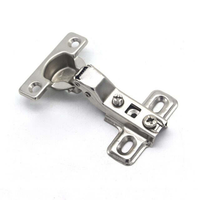 25mm Perforated Small Hinge Cabinet Door Buffer Aircraft Hinge Pipe Hinge Hinged Cup Hinge Straight Arm Fixed Base: 2