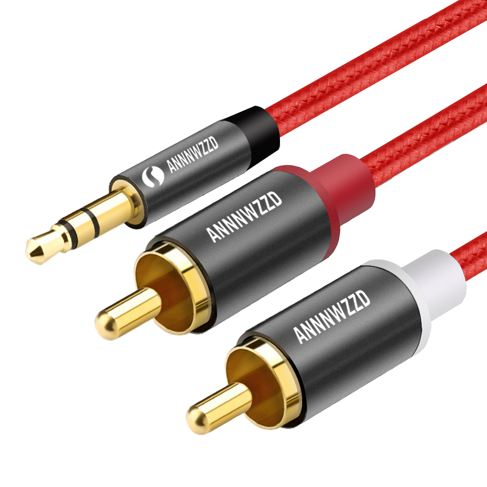 RCA Kabel 2RCA zu 3,5 audio kabel 3,5mm jack rca aux kabel 0,5 m 1m 2m 3m 5m Für telefon Edifer Heimkino DVD 2RCA audio kabel