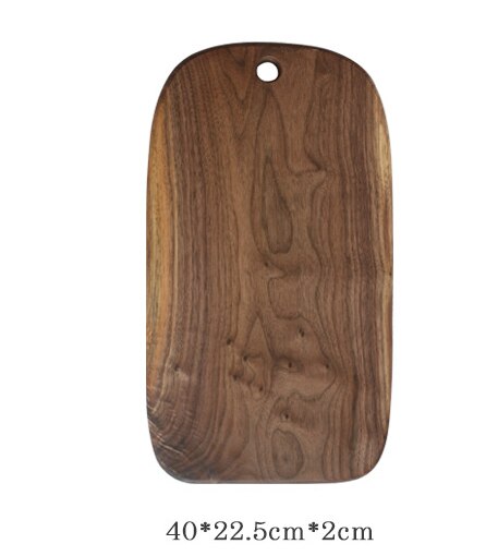 Japanese-style black walnut shaped breadboard, solid wood chopping board, chopping board, chopping board, kitchen utensils: 5