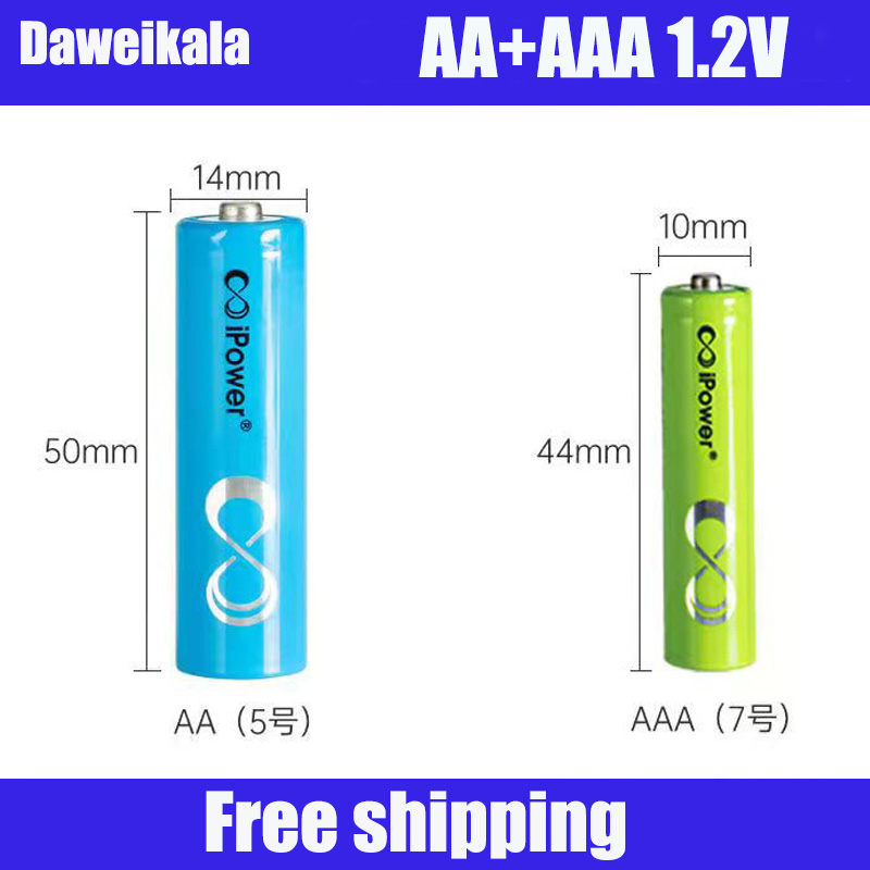 Batería Aa + Aaa 1,2 V Batería Recargable Ni-Mh Aa 800 Mah 3a Batería De Flash Aaa Con soporte De Batería 2Pcaaa/Aa