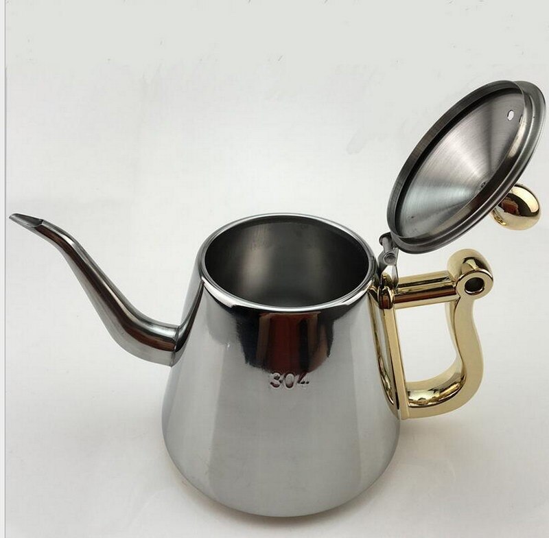 Tjock 1.5l sus 304 rostfritt stål kaffekanna vattenflaska teapparat fransk press kaffekanna mjölkkanna