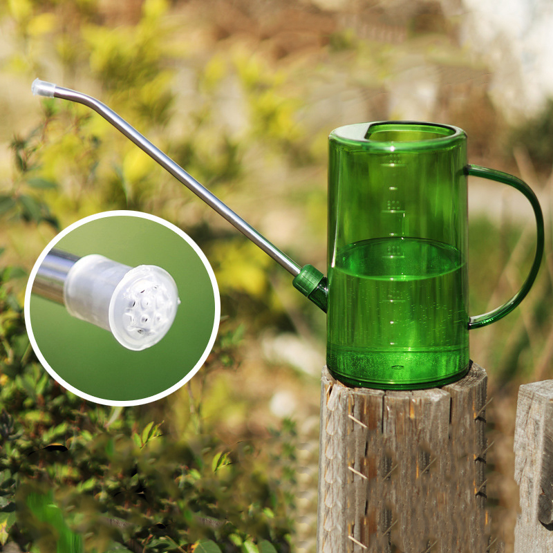 1/1.5/2L Lange Mond Gieter Huishoudelijke Transparante Gieter Tuin Gieter Tool Grote Capaciteit Plant Gieter