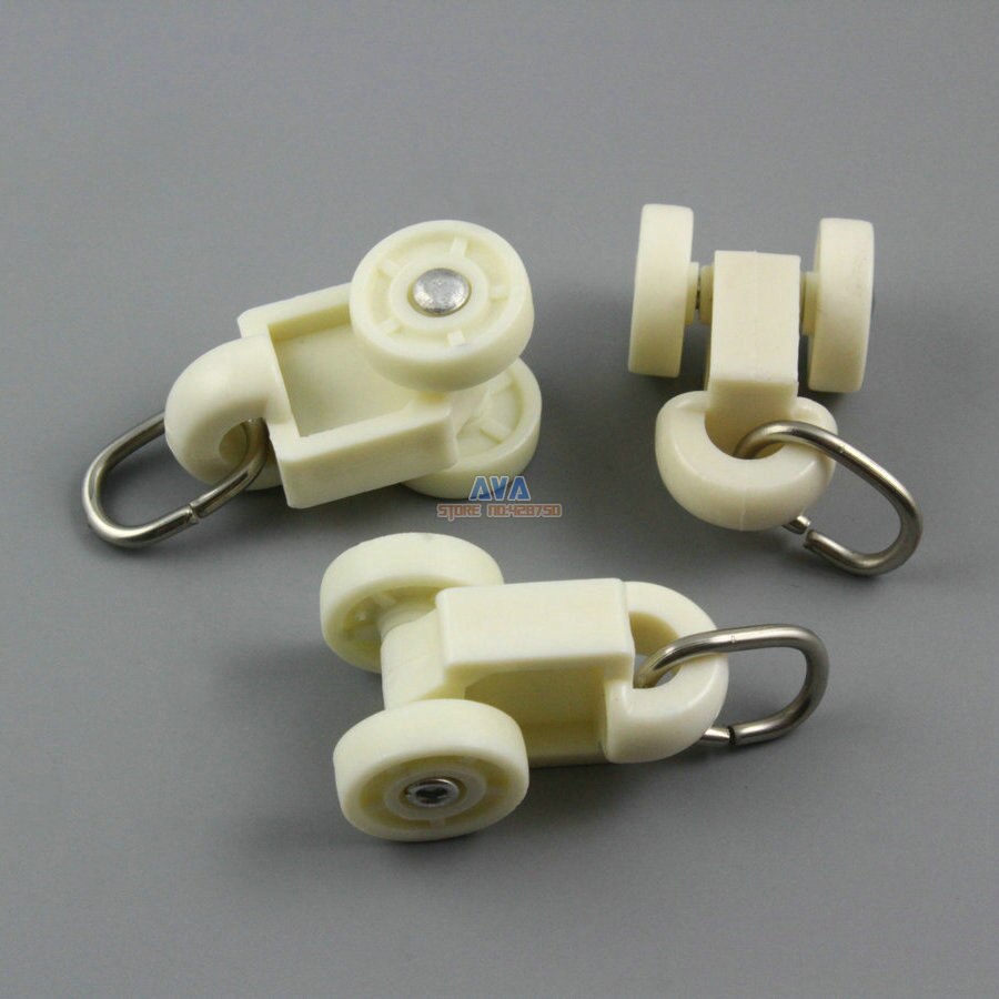 50 Pieces Curtain Track Roller Curtain Track Slide Gliders 19x35mm