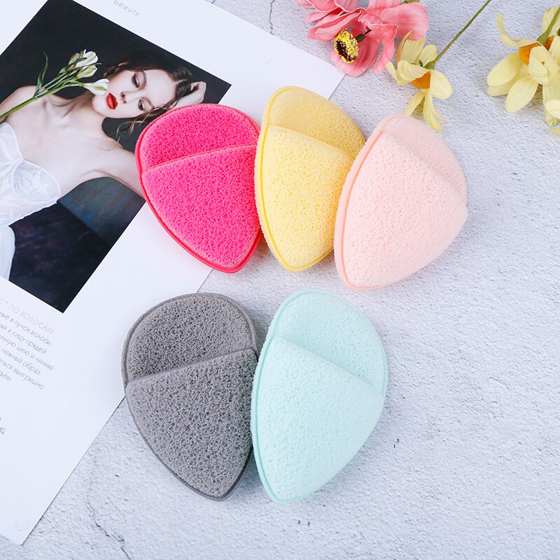 1Pcs Water Shape Sponge Cosmetic Puff Face Cleaning Sponge Natural Puff Facial Cleanser Tool