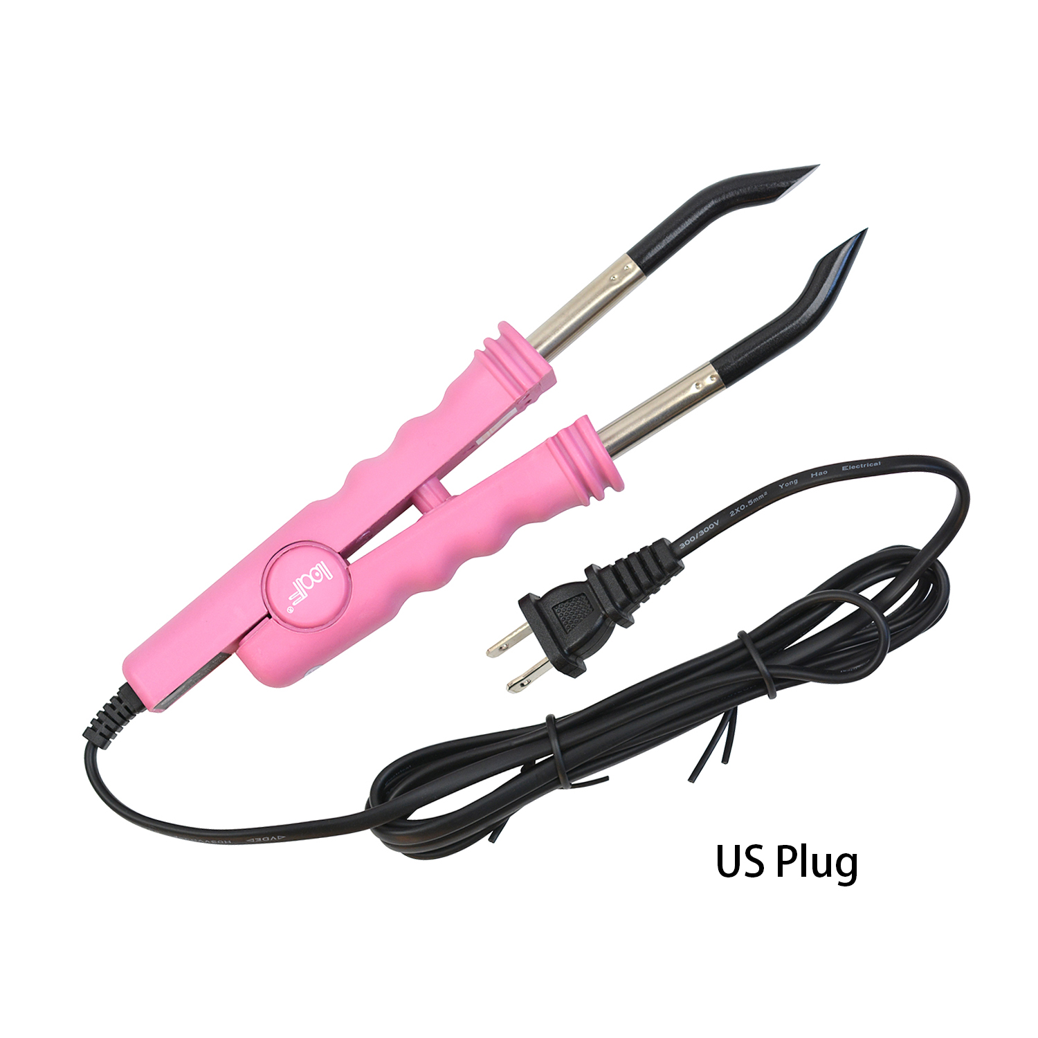 Hair Extension Iron Connector Fusion Hair Extension Keratin Bonding Salon Tool Constant temperature Heat Connector: Silver