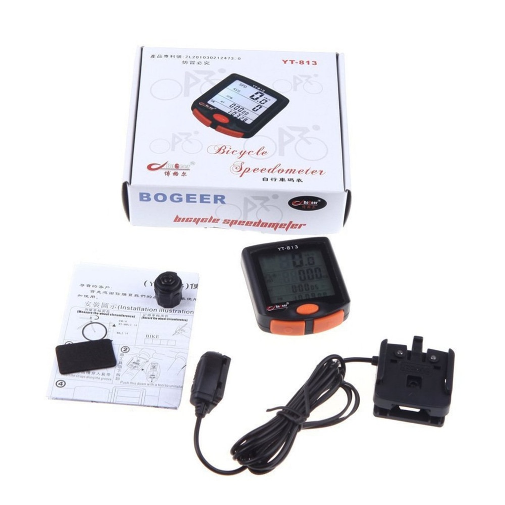 Wireless Bike Cycling Bicycle Computer Odometer Backlight LCD Speedometer Riding Accessories
