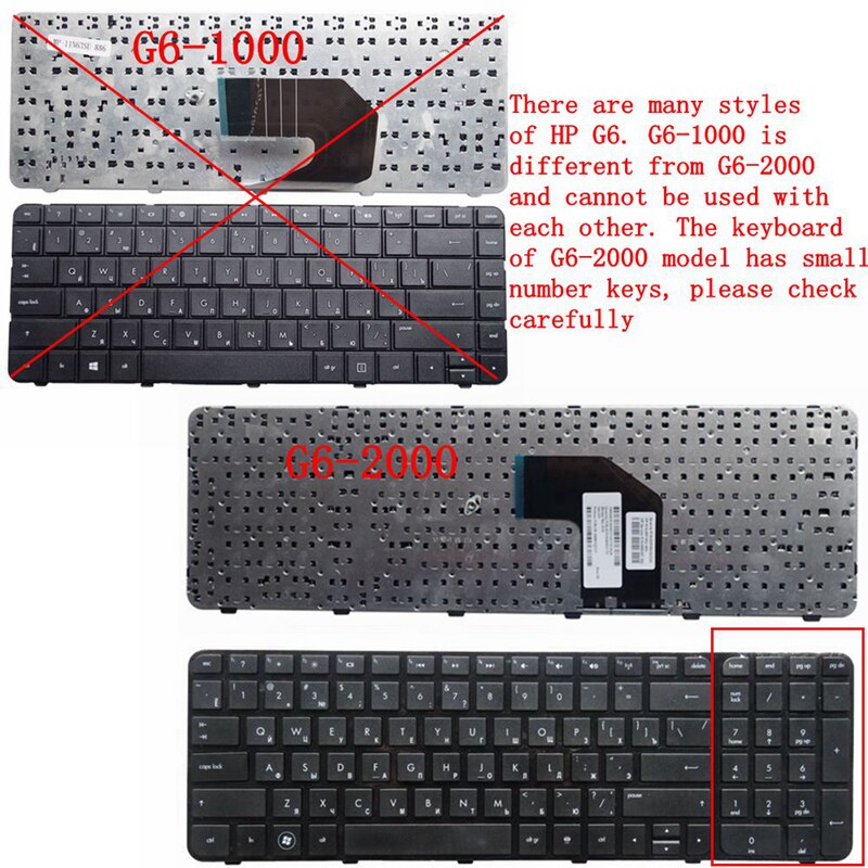 US/RU/SP/JP Laptop Keyboard For HP Pavilion G6 G6-2000 TPN-Q110 TPN-Q107 2301 2327 2328 2147TX 700271-031 97452-031