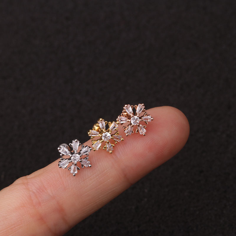 1 pz 20G piercing tutto'orecchio Tragus cartilagine ciondola l'orecchino piercing elica conchiglia torre lobo perno acciaio inossidabile gioielli per il corpo regalo