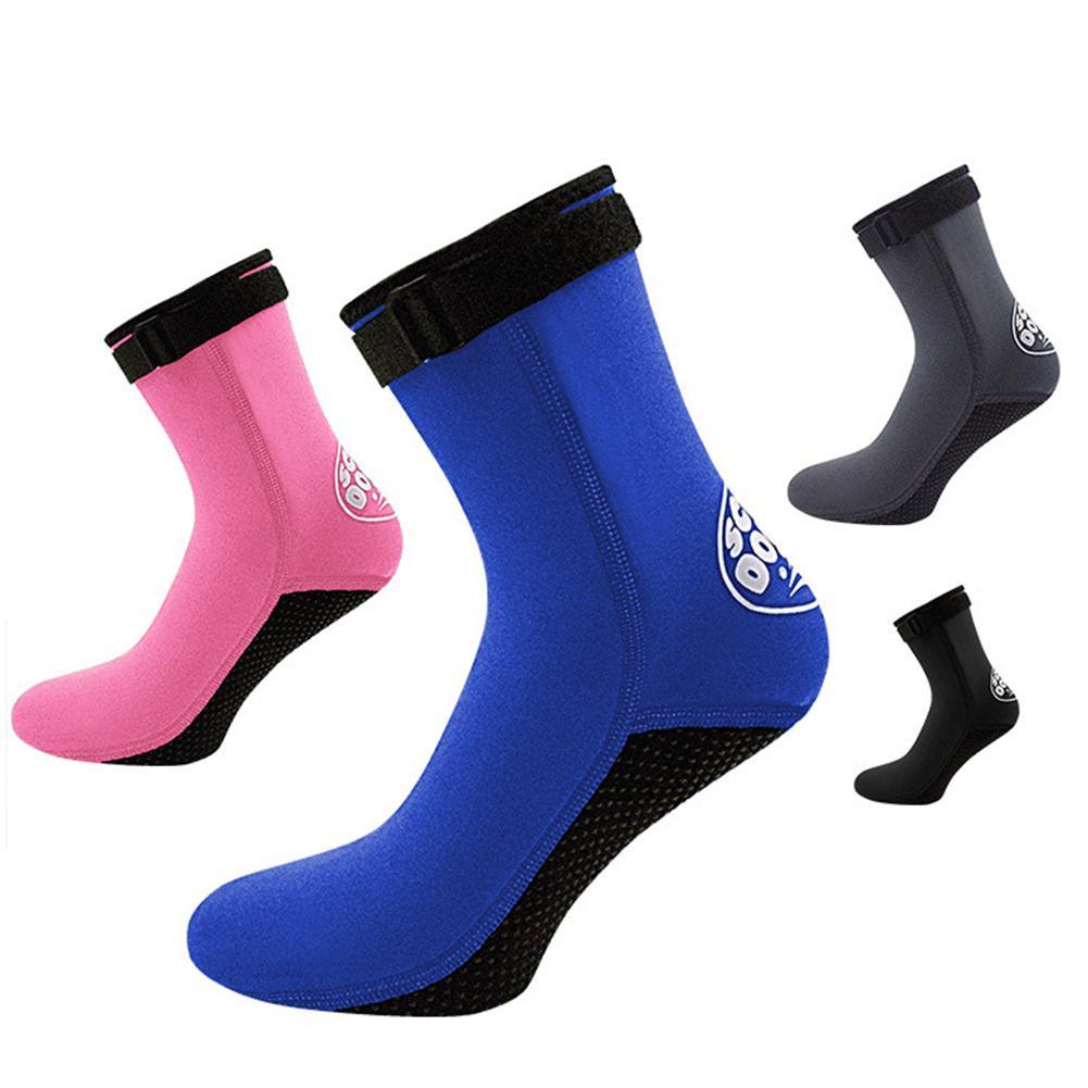 1 par 3mm Unisex de buceo neopreno Scubaing surf snorkel calcetines de baño botas deportes al aire libre accesorios