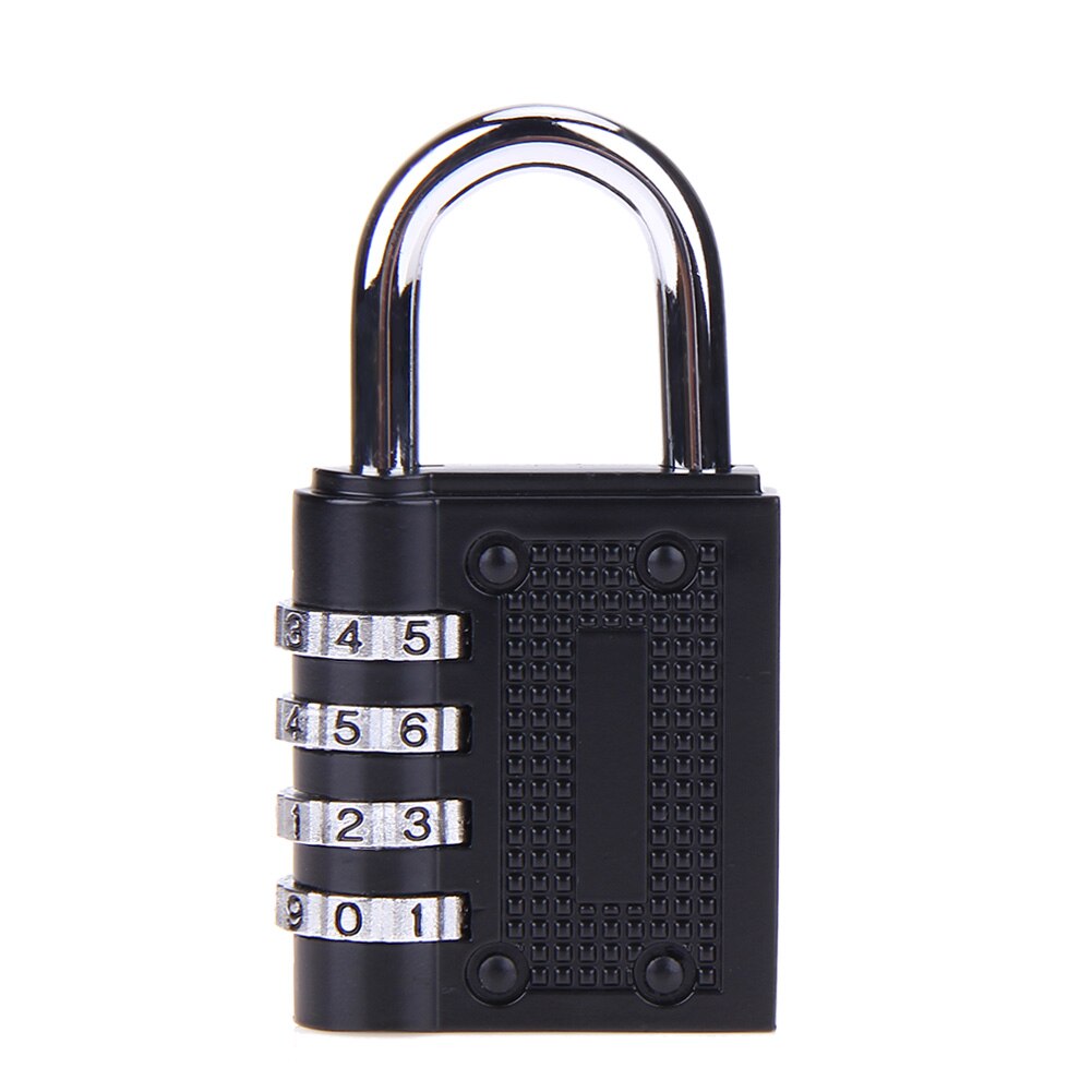 4 cijferige Wachtwoord Lock Combinatie Zinklegering Veiligheidsslot Koffer Bagage Codeslot Kast Kast Locker Hangslot: Default Title