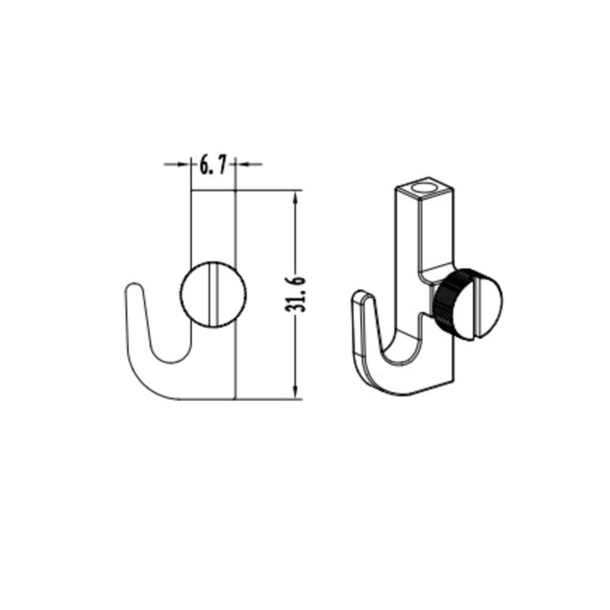 10pcs Zinc Alloy Picture Hanging System Hangers Adjustable Self-locking Fastener Photo Screw Hooks for 1.5-2mm Cable