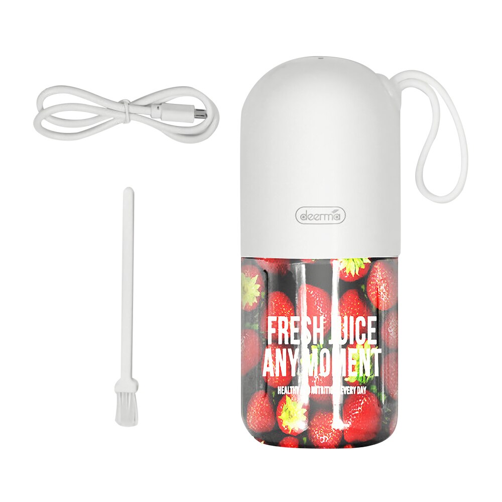 Xiaomi Deerma Portable Electric Juicer Blender 300ml Mini Capsule Shape Powerful Electric Juice Cup For Travel Home