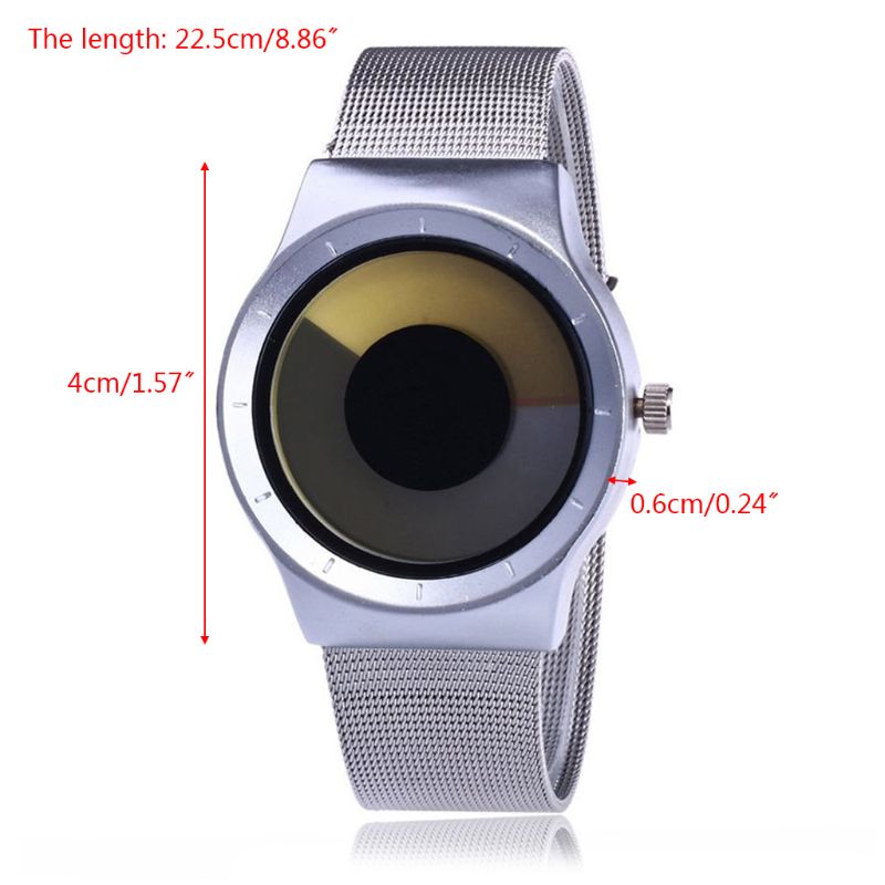 Creatieve Swirl Pointerless Horloge Lichtgevende Eenvoudige Unisex Student Waterdichte Mode Trend Horloge