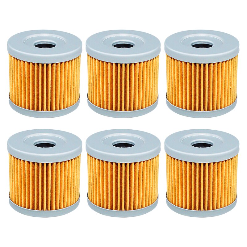 2/4/6 pcs Motorcycle Oil Filter For Suzuki DRZ400 DRZ400E DRZ400S DRZ400SM DRZ 400 SM Quadracer LTR 450 LTZ400 LTZ 400 Quadsport: 6pcs-yellow