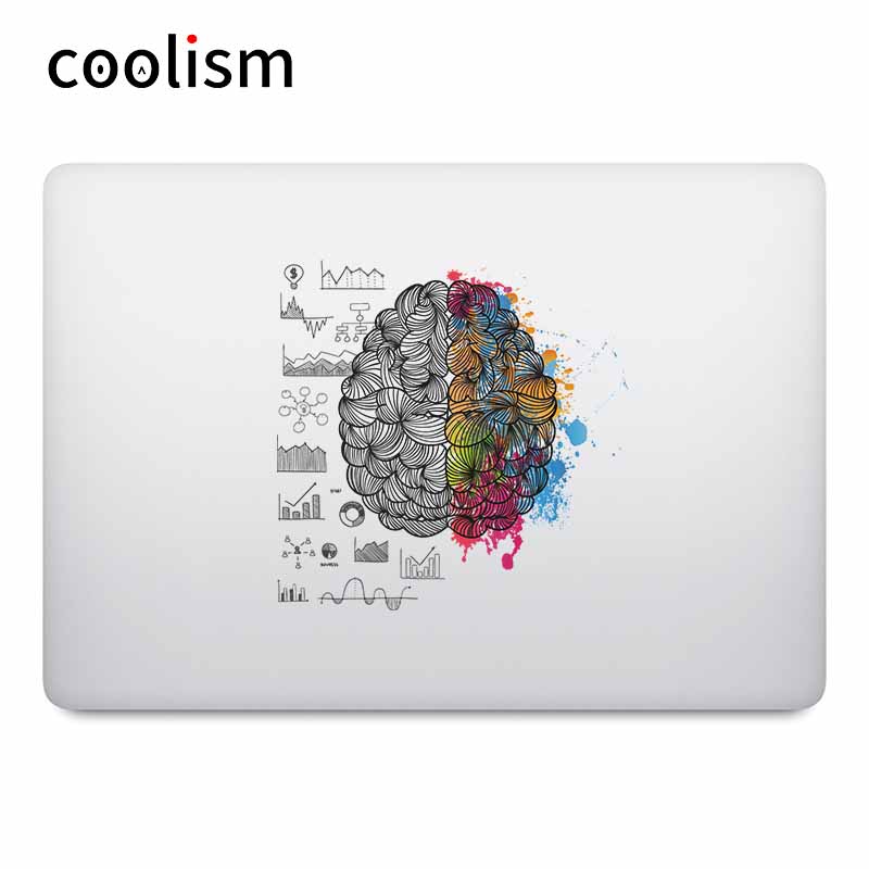 Brain Power Kleurrijke Laptop Stickers Voor Macbook Decal Pro Air Retina 11 12 13 15 Inch Mac Mi Notebook Vinyl oppervlak Boek Huid