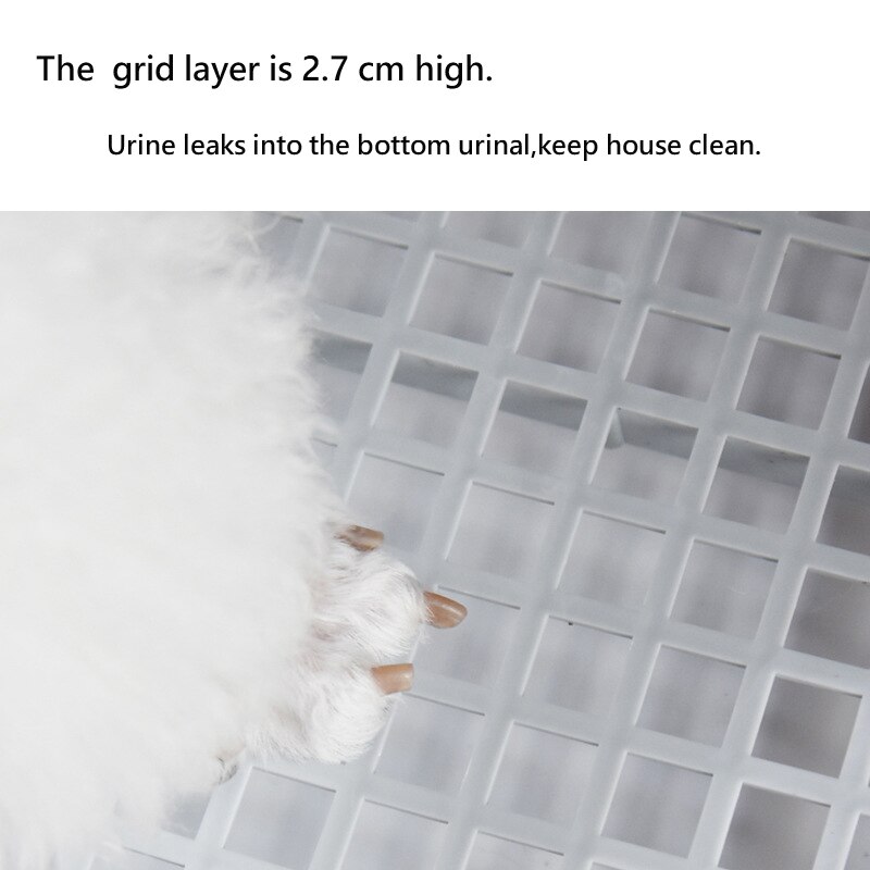 Urinoir en plastique pour chien, adapté aux petites races, couche de filet surélevée, de colonne de chiot Durable, toilettes simulant la scène réelle