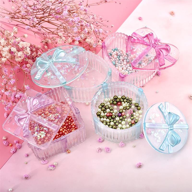 Harz Silikon Schimmel Lagerung Kasten bilden Für Schmuck Machen Herz bilden schneiden Schimmel DIY Kristall Epoxid UV Kasten Schmuck werkzeuge Formen