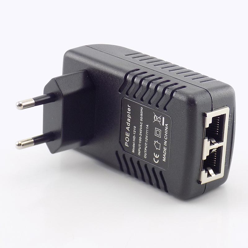 12V 1A POE Injektor Zauberstab Stecker POE Schalter Netzteil Adapter kabellos Ethernet Adapter Für Ip-kamera CCTV UNS/EU Stecker L19