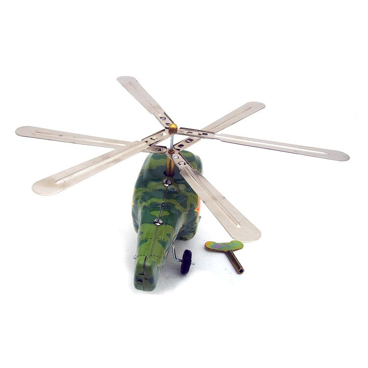 MS465 tin KA-50 wind up helicopter retro speelgoed karakter props ijzeren speelgoed