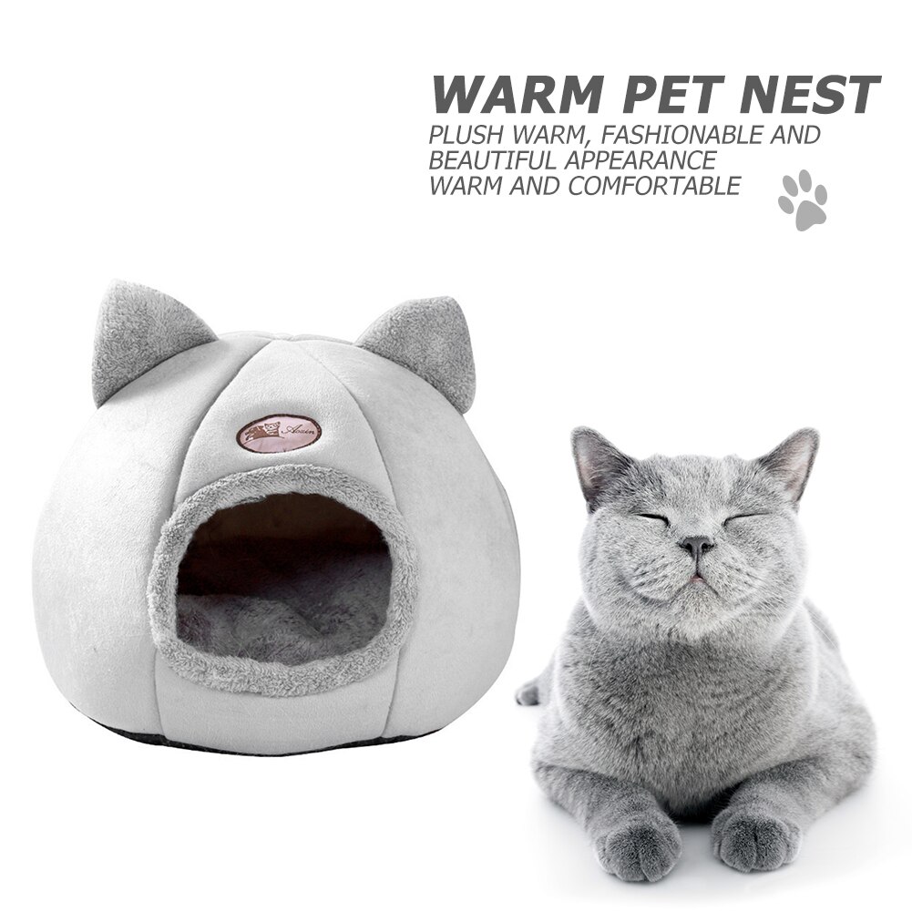Deep sleep comfort in winter cat bed little mat basket for cat‘s house products pets tent cozy cave beds Indoor cama gato