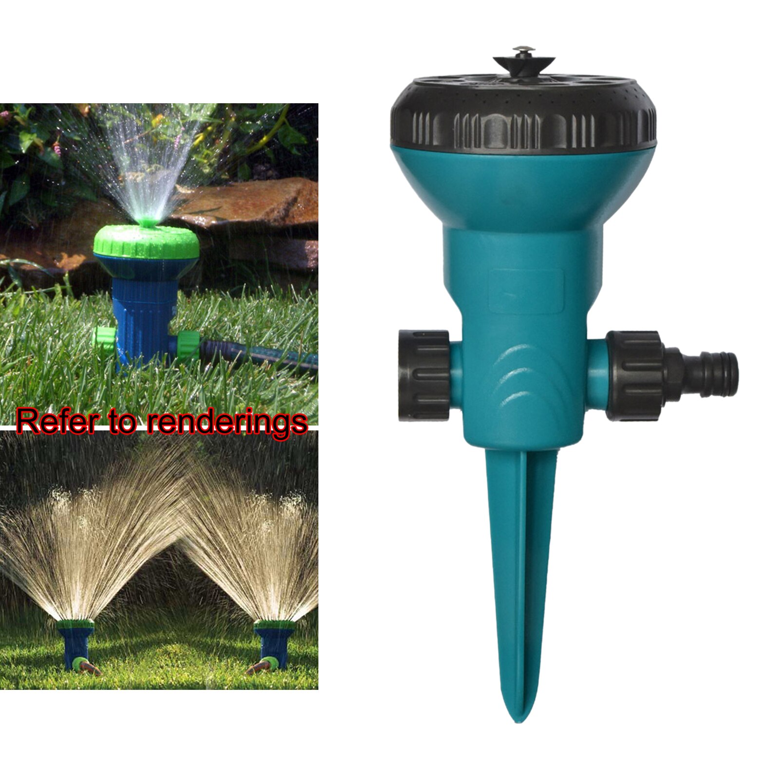 Adjustable Water Sprinklers Rotating Irrigation System for Home Gardening