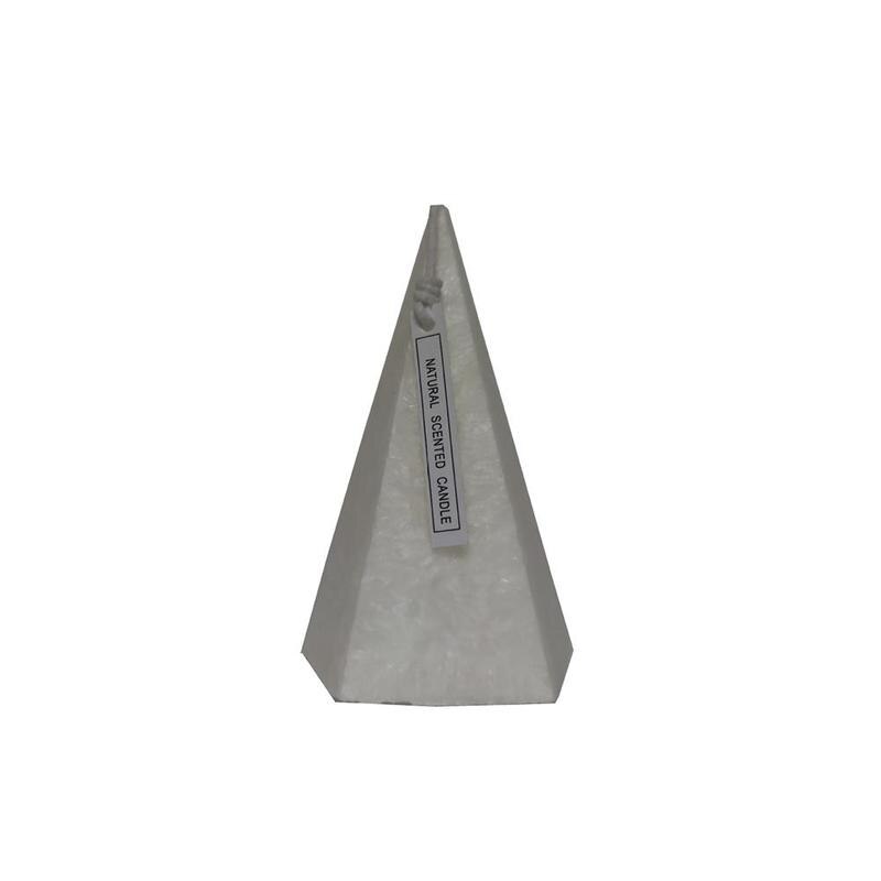 Velas perfumadas de Iceberg, cono geométrico europeo, decoración del hogar, vela para cena romántica: gray