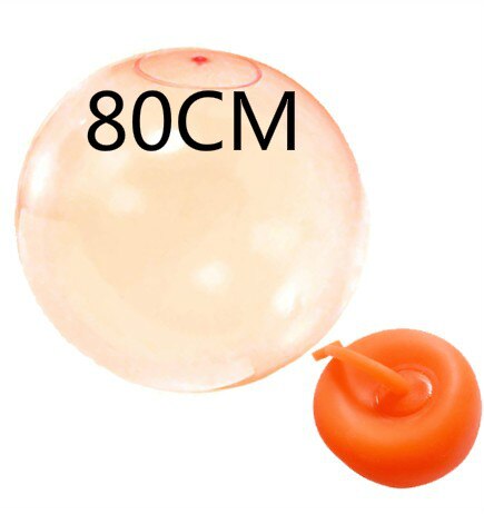 Magic Ball Bubble Giant Amazing Bubble Ball Blow Up Balloons Toy Fun Party Summer Game Bubble Ball Stress Ball Outdoor: 80CM orange