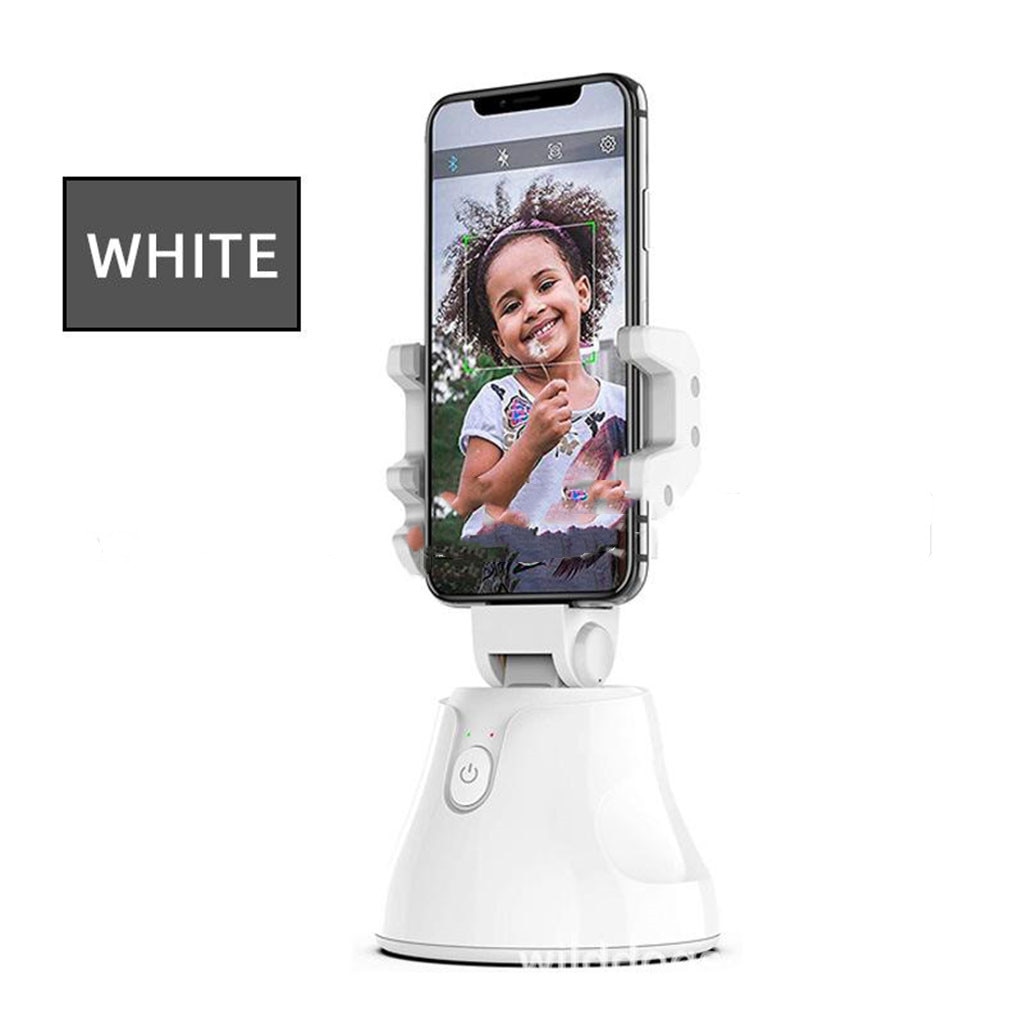 Smartphone Gimbal 360 Rotation for Vlog Video Selfile Record Face Infinite Rotation Sport Inception Mode Face Tracking White