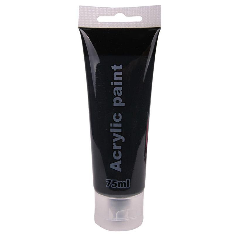Acryl Verf Kleur Set Buis Waterdicht Pigment Craft Tekening Schilderen Op Muur Canvas Hout Ambacht Verf Pigmenten Voor Kunstenaars: Black