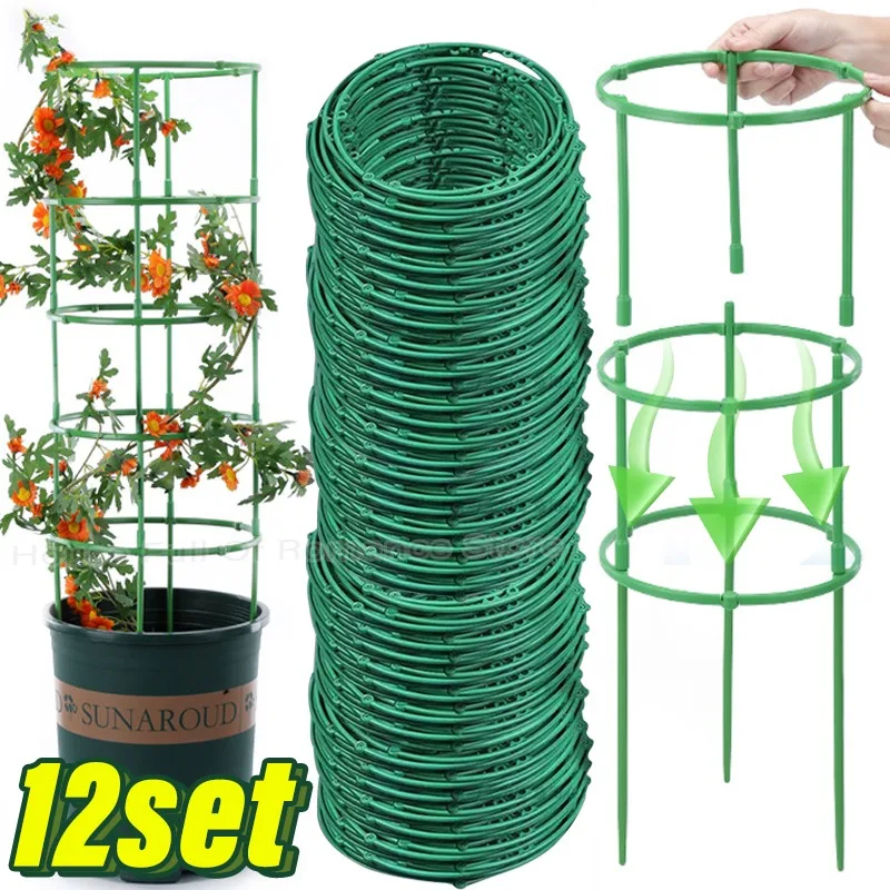 Soporte para plantas verdes, marco de pila, arreglo de invernadero, varilla fija semicircular, plantas de flores de interior, soporte de escalada de vid, pluma Hock