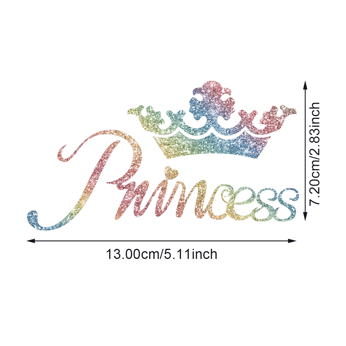 1Pc Kroon Prinses Auto Stickers Faux Diamanten Mousserende Debuut Mode Waterdichte Vinyl Stickers Auto Stickers