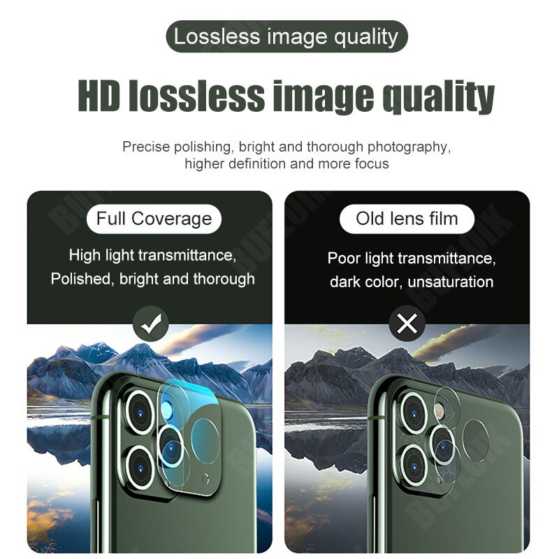 3Pcs Camera Bescherming Glas Voor Iphone 11 12 Mini Pro Max X Xr Xs Max Screen Protector Voor Iphone 11 Pro 7 8 Plus Se Lens Glas