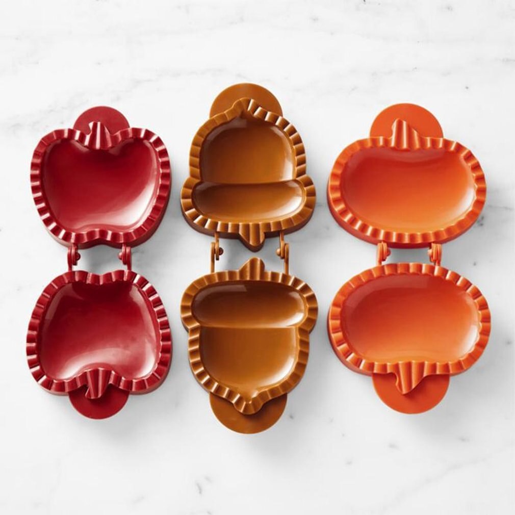 Hand Pie Molds Mini Pie Mould Dough Press Mold Tool Halloween Pumpkin Pie Decoration Apple Hazelnut Christmas Baking Tool
