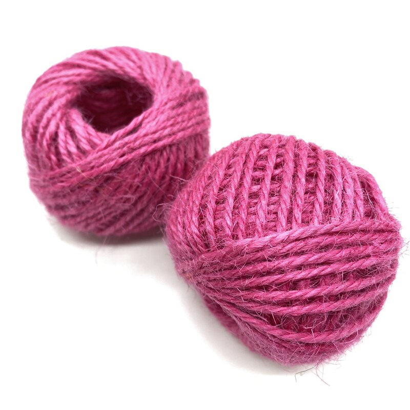 25Meter/roll Natural Hessian Burlap Jute Twine Rope for Wedding Party Decor Ribbon for DIY Party Craft Decorations: 15