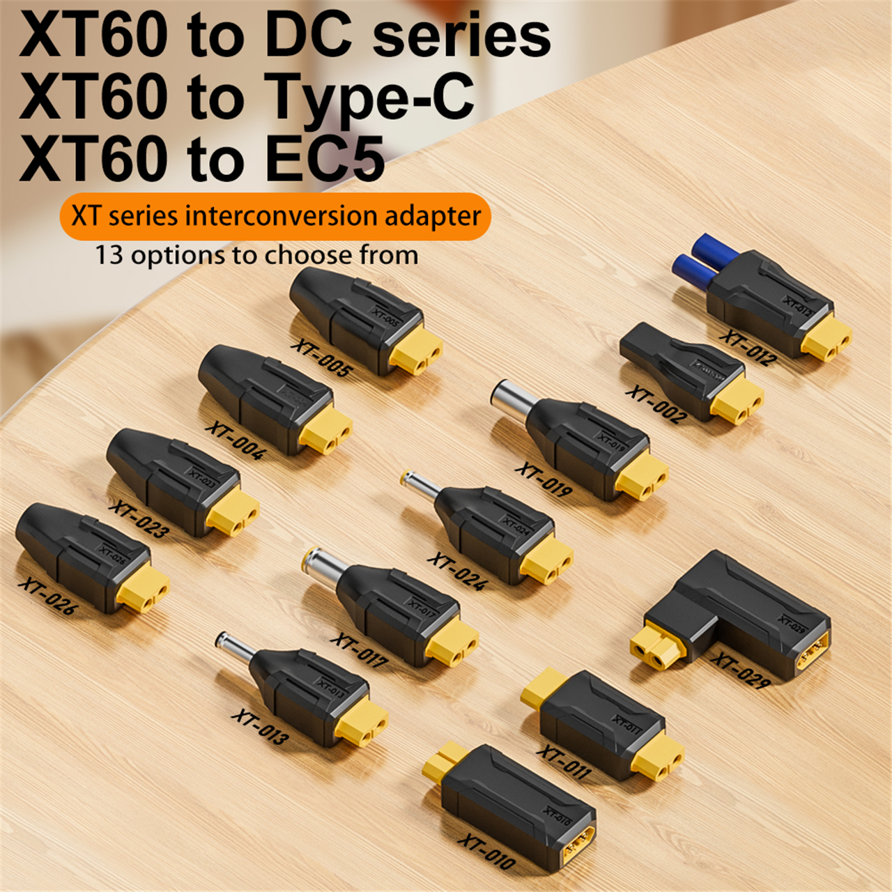 XT60 macho hembra a EC5 enchufe hembra tipo c DC macho hembra sin conector de cable adaptador de enchufe 55*25 5521 7406 7909 a conector XT60